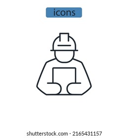 Schutz-Hut-Symbol-Vektorelemente für Infografik-Web