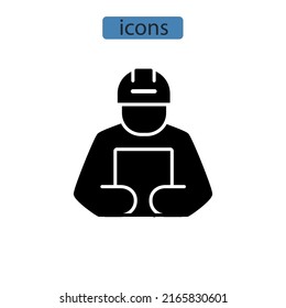 símbolo de símbolo de sombrero de protección elementos vectores para web infográfica