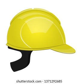 Protection helmet for construction vector design illustration isolated on white background