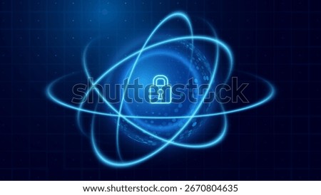 Protection Hexagon Shield Sphere. Cyber Security and Network Safety Concept. Healthcare Insurance Shield. Data Privacy. Digital Technology Vector Illustration.