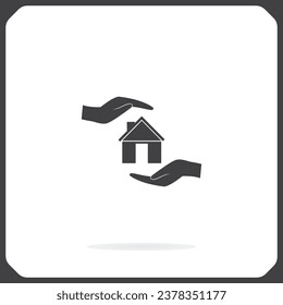protection and home insurance web icon. vector design