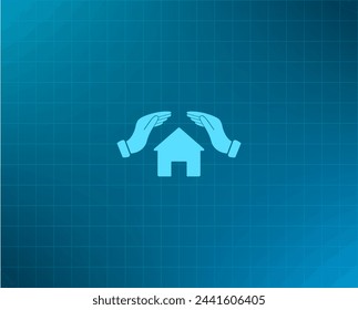 protection and home insurance web icon. vector design