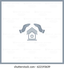 protection and home insurance web icon. vector design