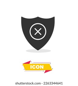 protection icon in black colour