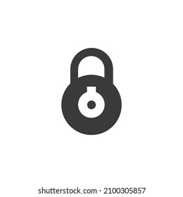 Protection Icon Black and White Vector Graphic