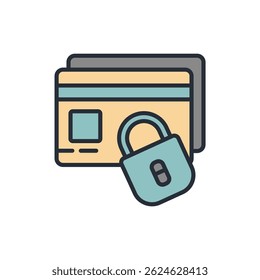 protection icon collection .design style with background