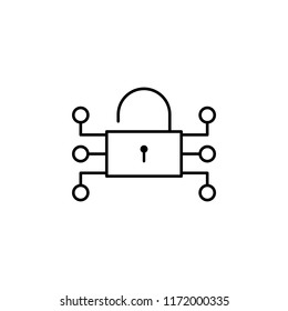 protection icon. Element of business icon for mobile concept and web apps. Thin line protection icon can be used for web and mobile