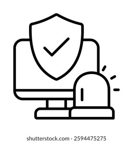 Protection Icon Element For Design