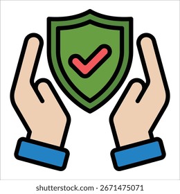 Protection Icon Element For Design
