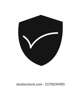 Protection icon Flat simple outline set