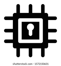 protection icon glyph vector design