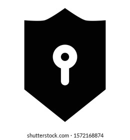 protection icon glyph vector design