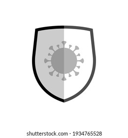 Schutzsymbol. Immunität, Schildsymbol - Vektorgrafik, Design-, Präsentations-, Website- oder Apps-Elemente.