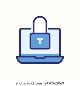 icono de protección, aislado icono azul tema comercio electrónico
