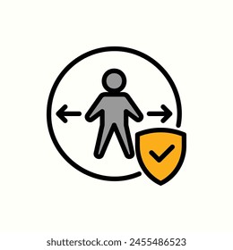 protection icon, isolated icon in light background, perfect for website, blog, logo, graphic design, social media, UI, mobile app
