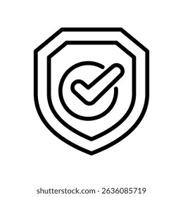 Protection Icon Line Vector Illustration