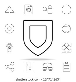 protection icon. Minimal Universal Theme icons universal set for web and mobile