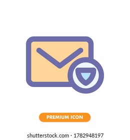 paquete de iconos de protección aislado en fondo blanco. para el diseño de su sitio web, logotipo, aplicación, interfaz de usuario. Ilustración gráfica vectorial y trazo editable. EPS 10.