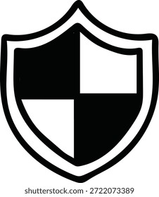 Schutzsymbol-Set. Bearbeitbare Liniensymbole. Vektorgrafik.
