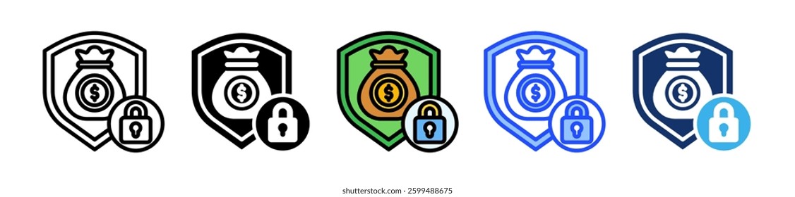 Protection Icon Set With Multiple Style Collection