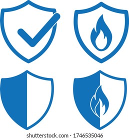 Protection icon set vector illustration  