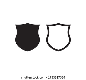 Protection icon. shield and check mark symbol vector isolated.