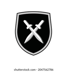 Protection Icon. Shields and Sword Logo  - Vector, Sign for Design, Presentation, Website or Apps Elements. 