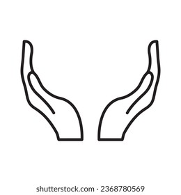 Icono de protección. Ilustración simple del revestimiento vectorial en el fondo blanco..eps