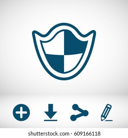 protection icon stock vector illustration