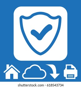 protection icon stock vector illustration