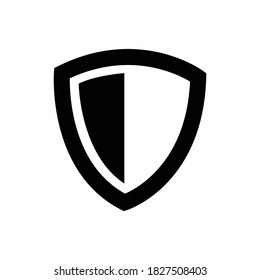 Protection icon symbol for illustration. shield guard security protection. eps 10