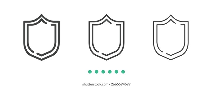 Protection icon. Thin line icon vector