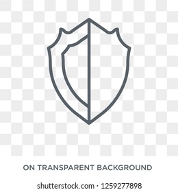 Protection icon. Trendy flat vector Protection icon on transparent background from Insurance collection. High quality filled Protection symbol use for web and mobile