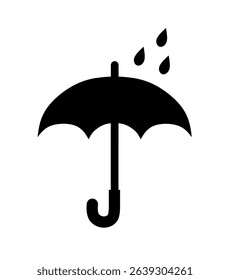 protection icon. umbrella vector on white background