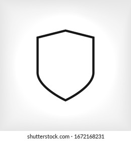 Protection Icon. Universal Interface Element, Shield Sign and Symbol - Vector.