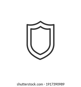 Protection icon. Universal interface element. Shield sign and symbol. Vector.