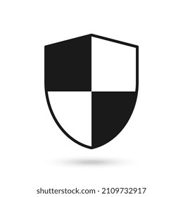 Icono de protección. Signo de interfaz universal. Signo y símbolo de escudo.