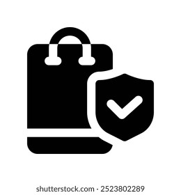 protection icon. vector glyph icon for your website, mobile, presentation, and logo design.