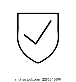 Icono de protección ilustración vectorial en fondo blanco..eps