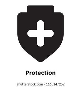 Protection icon vector isolated on white background, Protection transparent sign , medical health symbols