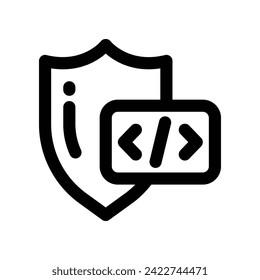 protection icon. vector line icon for your website, mobile, presentation, and logo design.