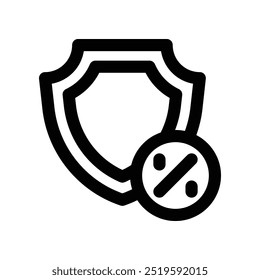 Schutz-Symbol. Vektorliniensymbol für Ihre Website, Ihr Handy, Ihre Präsentation und Ihr Logo-Design.
