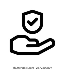 protection icon. vector line icon for your website, mobile, presentation, and logo design.