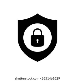 Protection icon vector. Padlock icon.