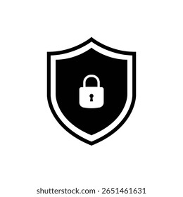Protection icon vector. Padlock icon.