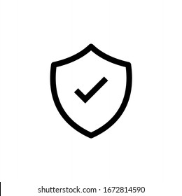 Protection icon vector. Secure, guard, defense icon symbol illustration - Shutterstock ID 1672814590