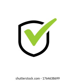 Vector de icono de protección. Ilustración segura de símbolos
