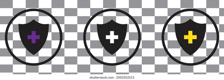 protection icon vector security medicine illustration