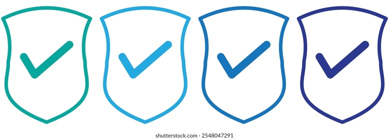 Icono de protección Vector. Símbolo de icono de seguridad sobre fondo blanco