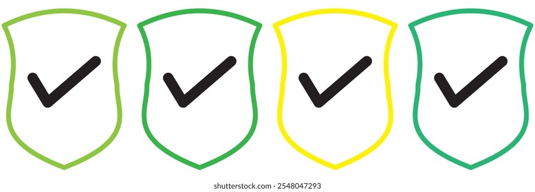 Schutzsymbol, Vektor. Sicherheitssymbol auf weißem Hintergrund